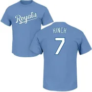 A.j. Hinch Kansas City Royals Name & Number T-Shirt - Light Blue