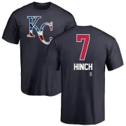 A.j. Hinch Kansas City Royals Name and Number Banner Wave T-Shirt - Navy