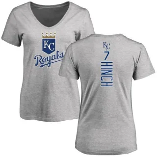 A.j. Hinch Women's Kansas City Royals Backer Slim Fit T-Shirt - Ash