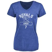 A.j. Hinch Women's Kansas City Royals Base Runner Tri-Blend T-Shirt - Royal