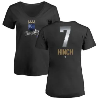 A.j. Hinch Women's Kansas City Royals Midnight Mascot V-Neck T-Shirt - Black