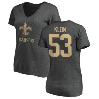 A.J. Klein Women's New Orleans Saints One Color T-Shirt - Ash