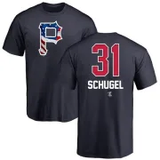 A.J. Schugel Pittsburgh Pirates Name and Number Banner Wave T-Shirt - Navy