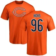 Akiem Hicks Chicago Bears Name & Number Logo T-Shirt - Orange