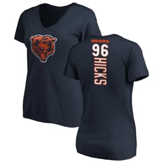 Akiem Hicks Women's Chicago Bears Backer Slim Fit T-Shirt - Navy