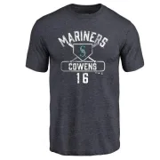 Al Cowens Seattle Mariners Base Runner Tri-Blend T-Shirt - Navy