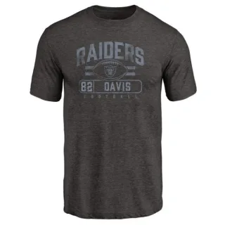 Al Davis Oakland Raiders Flanker Tri-Blend T-Shirt - Black