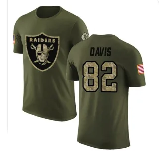 Al Davis Oakland Raiders Olive Salute to Service Legend T-Shirt