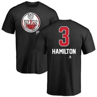 Al Hamilton Edmonton Oilers Name and Number Banner Wave T-Shirt - Black