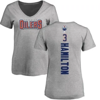 Al Hamilton Women's Edmonton Oilers Backer T-Shirt - Ash