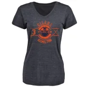 Al Hamilton Women's Edmonton Oilers Insignia Tri-Blend T-Shirt - Royal