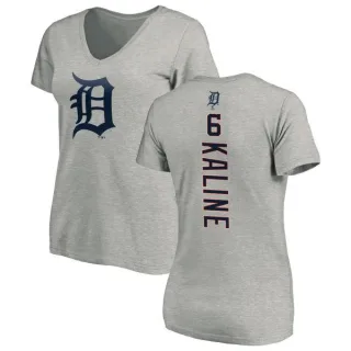 Al Kaline Women's Detroit Tigers Backer Slim Fit T-Shirt - Ash