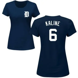 Al Kaline Women's Detroit Tigers Name & Number T-Shirt - Navy