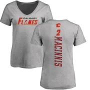 Al MacInnis Women's Calgary Flames Backer T-Shirt - Ash