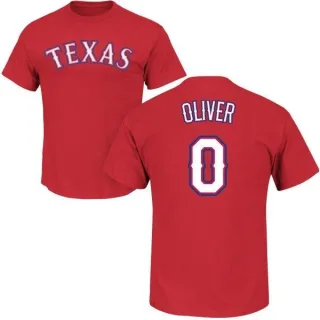 Al Oliver Texas Rangers Name & Number T-Shirt - Red