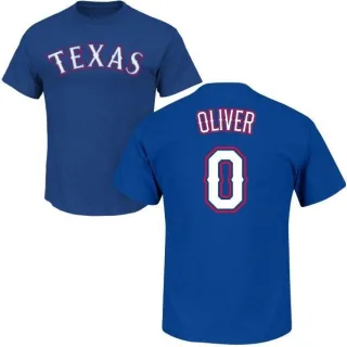 Al Oliver Texas Rangers Name & Number T-Shirt - Royal