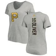 Al Oliver Women's Pittsburgh Pirates Backer Slim Fit T-Shirt - Ash