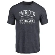 Alan Branch New England Patriots Flanker Tri-Blend T-Shirt - Navy