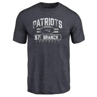 Alan Branch New England Patriots Flanker Tri-Blend T-Shirt - Navy