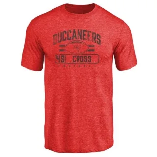 Alan Cross Tampa Bay Buccaneers Flanker Tri-Blend T-Shirt - Red