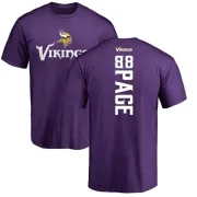 Alan Page Minnesota Vikings Backer T-Shirt - Purple