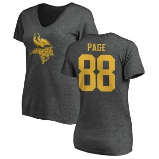 Alan Page Women's Minnesota Vikings One Color T-Shirt - Ash