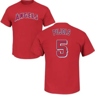 Albert Pujols Los Angeles Angels of Anaheim Name & Number T-Shirt - Red