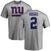 Aldrick Rosas New York Giants Name & Number Logo T-Shirt - Ash