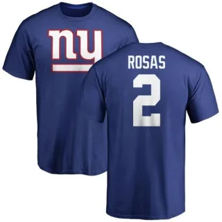 Aldrick Rosas New York Giants Name & Number Logo T-Shirt - Royal