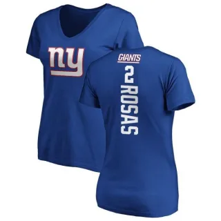 Aldrick Rosas Women's New York Giants Backer Slim Fit T-Shirt - Royal