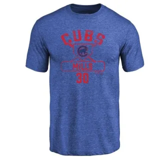 Alec Mills Chicago Cubs Base Runner Tri-Blend T-Shirt - Royal