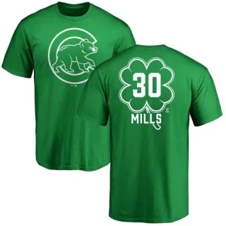 Alec Mills Chicago Cubs Dubliner Name & Number T-Shirt - Kelly Green