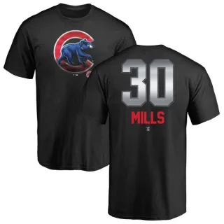 Alec Mills Chicago Cubs Midnight Mascot T-Shirt - Black