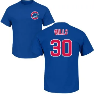 Alec Mills Chicago Cubs Name & Number T-Shirt - Royal