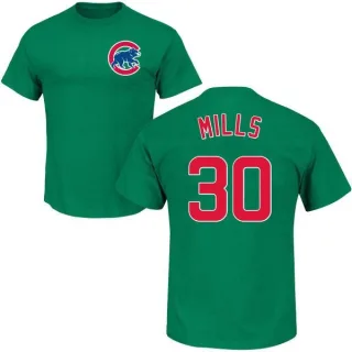 Alec Mills Chicago Cubs St. Patrick's Day Name & Number T-Shirt - Green