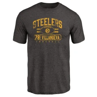 Alejandro Villanueva Pittsburgh Steelers Flanker Tri-Blend T-Shirt - Black