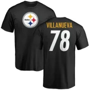 Alejandro Villanueva Pittsburgh Steelers Name & Number Logo T-Shirt - Black