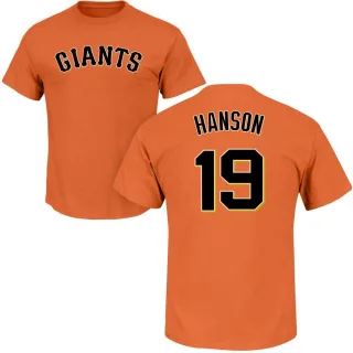 Alen Hanson San Francisco Giants Name & Number T-Shirt - Orange