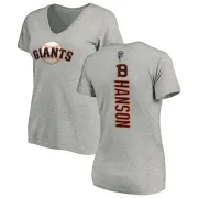 Alen Hanson Women's San Francisco Giants Backer Slim Fit T-Shirt - Ash