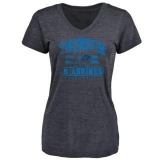 Alex Abrines Women's Oklahoma City Thunder Navy Baseline Tri-Blend T-Shirt