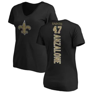 Alex Anzalone Women's New Orleans Saints Backer Slim Fit T-Shirt - Black