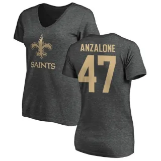 Alex Anzalone Women's New Orleans Saints One Color T-Shirt - Ash