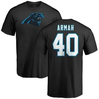 Alex Armah Carolina Panthers Name & Number Logo T-Shirt - Black