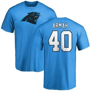 Alex Armah Carolina Panthers Name & Number Logo T-Shirt - Blue