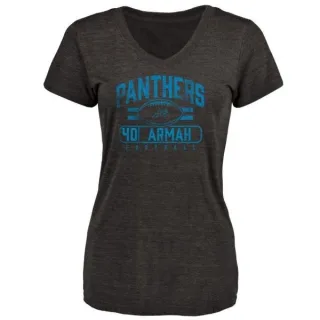 Alex Armah Women's Carolina Panthers Flanker Tri-Blend T-Shirt - Black