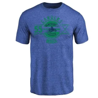 Alex Biega Vancouver Canucks Insignia Tri-Blend T-Shirt - Royal