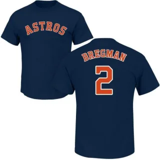 Alex Bregman Houston Astros Name & Number T-Shirt - Navy