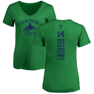 Alex Burrows Women's Vancouver Canucks One Color Backer T-Shirt - Kelly Green