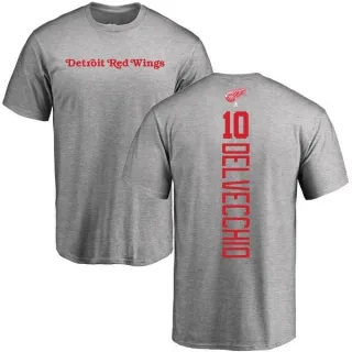 Alex Delvecchio Detroit Red Wings Backer T-Shirt - Ash