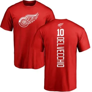 Alex Delvecchio Detroit Red Wings Backer T-Shirt - Red
